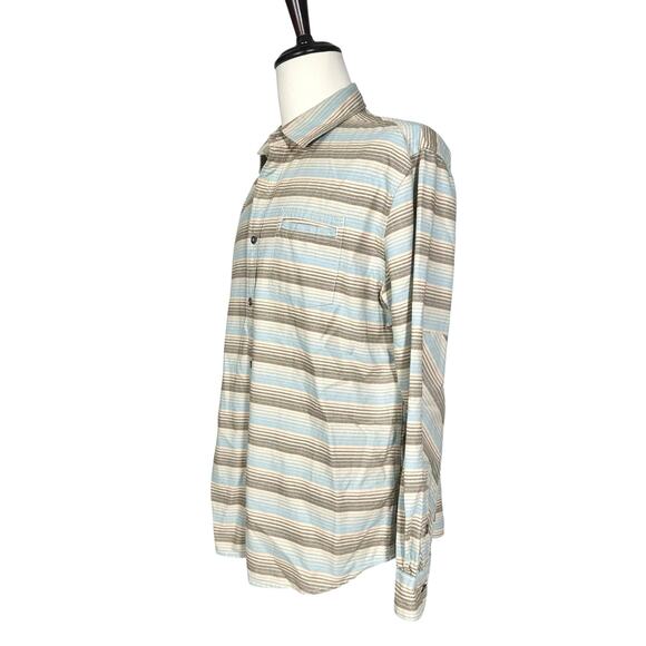 Howler Bros | Men | Enfield Equator Stripe Long Sleeve Button Up Shirt | Large - Picture 4 of 12